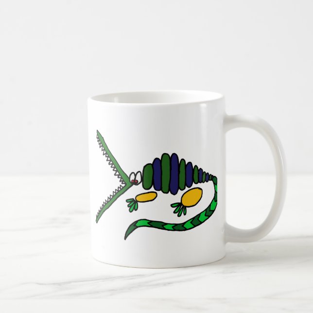 Caneca De Café C.A. arte Funky do crocodilo (Direita)