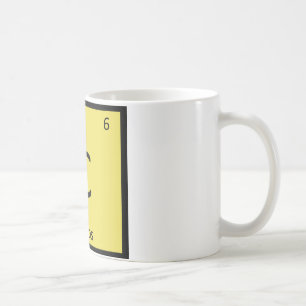 Caneca De Café C - Chips Snack Chemistry Símbolo Periódico de M