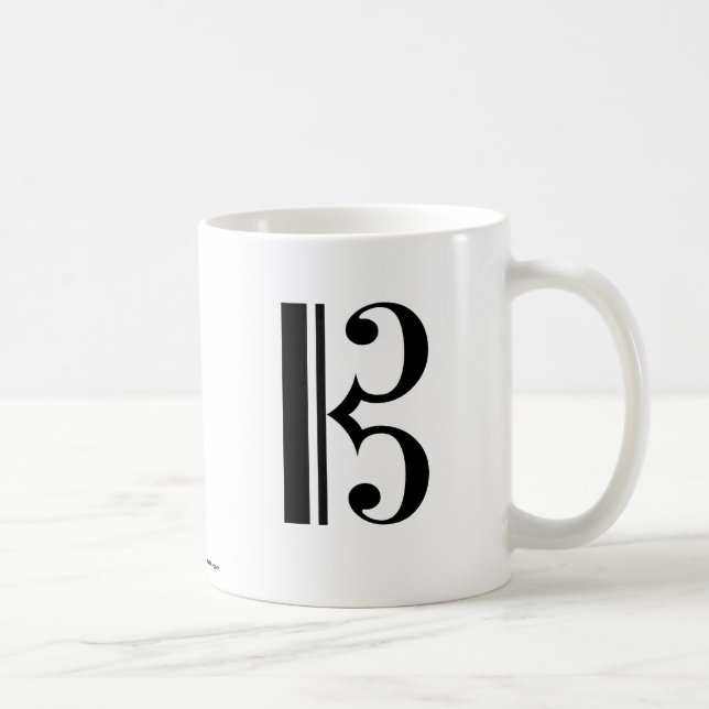 Caneca De Café C-Clef Mug (Direita)