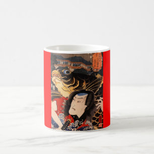 Caneca De Café C. de pintura japonês 1800's