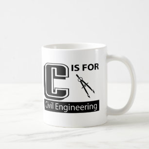 Caneca De Café C é para a engenharia civil