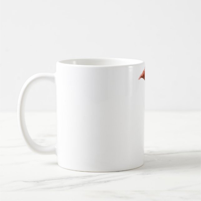 Caneca De Café C é para o Caribe Flamingo (Esquerda)