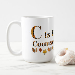 Caneca De Café C é para Orientador Escolar