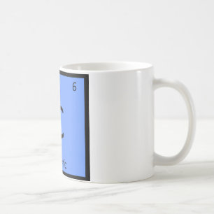 Caneca De Café C - Gato Cymric Tabela Periódica Elemento Química