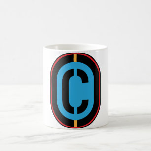 Caneca De Café C Monograma Inicial de Mug
