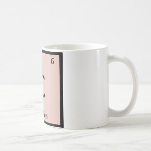 Caneca De Café C - Símbolo de Mesa periódica da química da carne 
