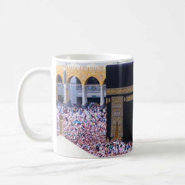 Caneca De Café Caaba Meca Arafa Peregrinação Hajj Arábia Saudita (Esquerda)
