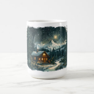 Caneca De Café Cabana Aconchegante em um País das Maravilhas de I