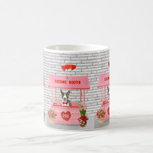 Caneca De Café Cabaré de Beijos do Dia dos Namorados do Cão Bull 