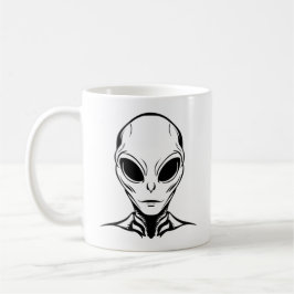 Caneca De Café Cabeça Alien