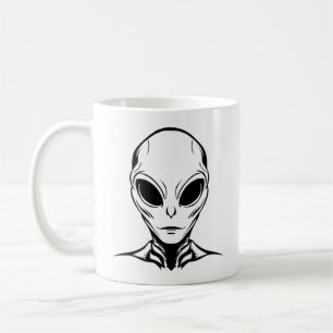 Caneca De Café Cabeça Alien