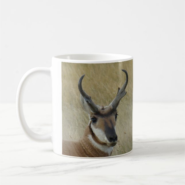 Caneca De Café Cabeça de Antílope Berrendo A5 Tiro Certeiro (Esquerda)