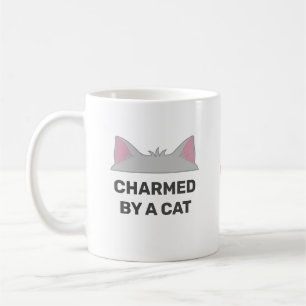 Caneca De Café Cabeça de Gato & Citação Divertida de Gato Persona