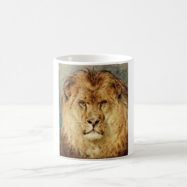 Caneca De Café Cabeça de Leão (por Heywood Hardy) (Centro)