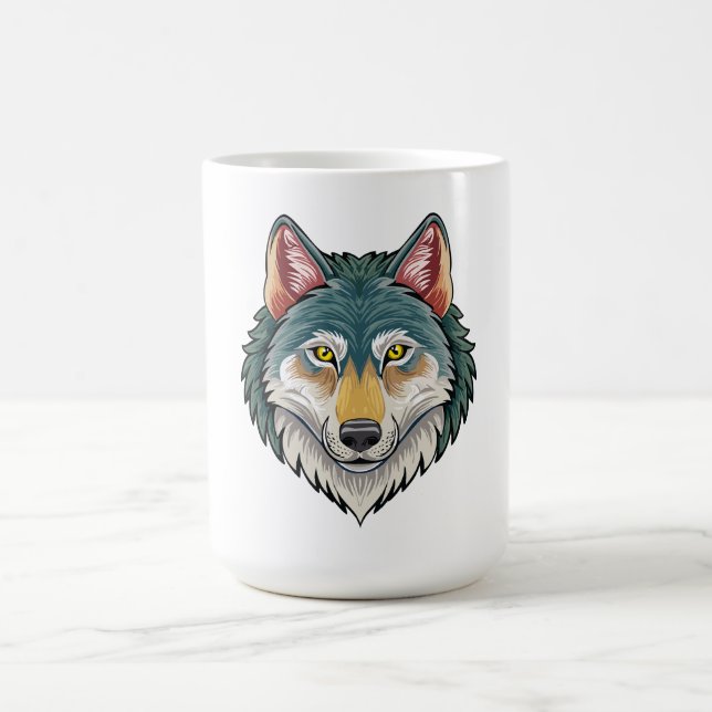 Caneca De Café Cabeça de lobo de frente (Centro)