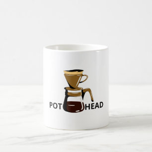 Caneca De Café Cabeça de Pote de café