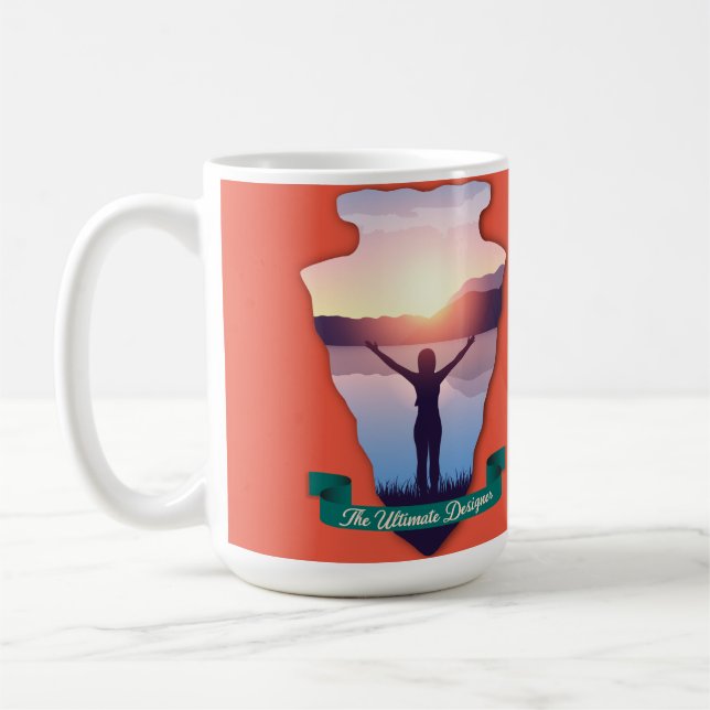 Caneca De Café Cabeça de Seta Nascer do Sol Ultimate Designer Per (Esquerda)