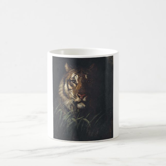 Caneca De Café Cabeça de Tiger (por Abott Handerson Thayer) (Centro)
