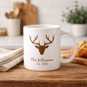 Caneca De Café Cabeça de veado do País Decor