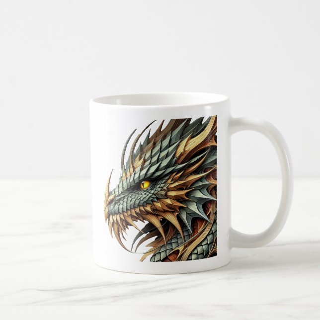 Caneca De Café Cabeça do Dragão (Direita)