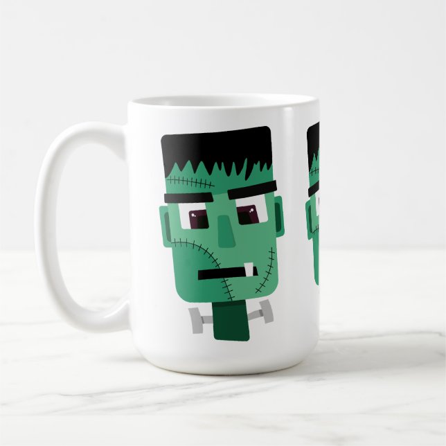 Caneca De Café Cabeça do Monstro de Frankenstein (Esquerda)