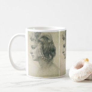 Caneca De Café Cabeça Ideal de uma Mulher por Michelangelo