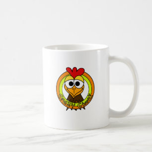 Caneca De Café Cabeça louca da galinha do mandril