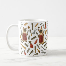Caneca De Café Cabeleireiro de Gatos Pet Grooming para amantes de