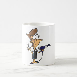 Caneca De Café Cabeleireiro No Trabalho