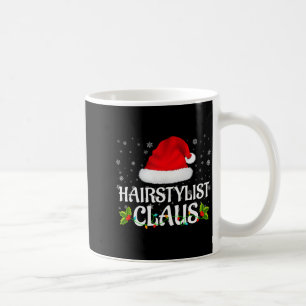 Caneca De Café Cabelereiro Claus Luzes de Natal Família de Pijama