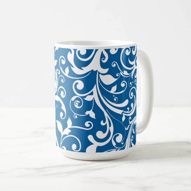 Caneca De Café Cabelo Azul-Mug (Frente Esquerda)