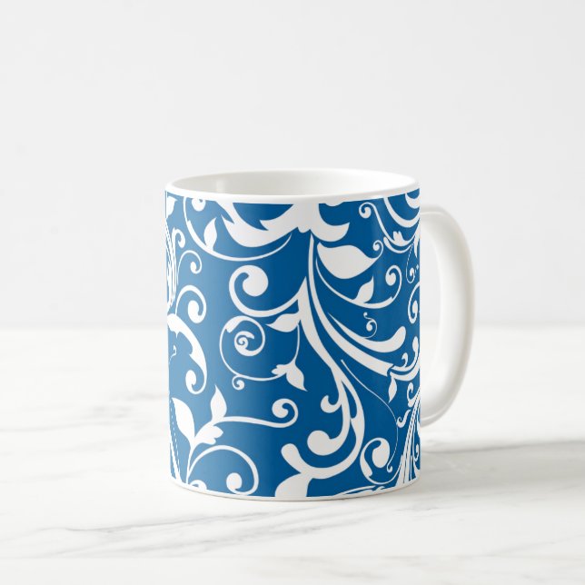 Caneca De Café Cabelo Azul-Mug (Frente Esquerda)