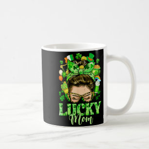 Caneca De Café Cabelo bagunçado sorte trevos dia de sao patrício