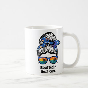 Caneca De Café Cabelo de Barco Não Liga Coque Desarrumado Praia F