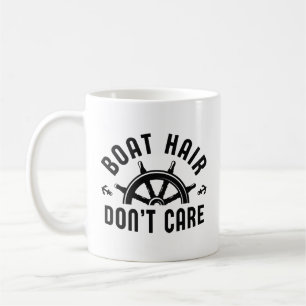 Caneca De Café Cabelo de barco Não se importa