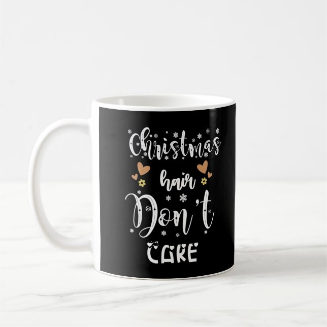 Caneca De Café Cabelo de Natal Não se importe, Natal feio, Vestid (Esquerda)