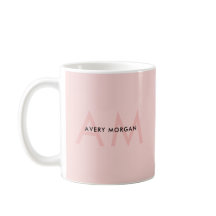 Cabelo Hairstylist Salon Blush Monograma Rosa