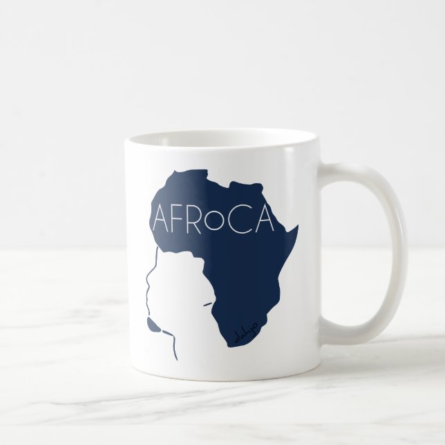 Caneca De Café Cabelo Negro Natural Afro (Direita)