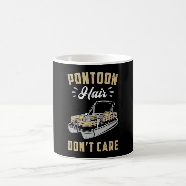 Caneca De Café Cabelo Pontoon Não se importa com Iate de Barco de (Centro)