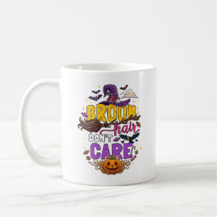 Caneca De Café Cabelo Vassoura Não Liga Chapéu de Bruxa de Hallow