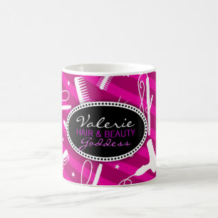 Caneca De Café Cabelo violeta & beleza