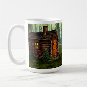 Caneca De Café Cabina abstrato Whimsical Little Hunting