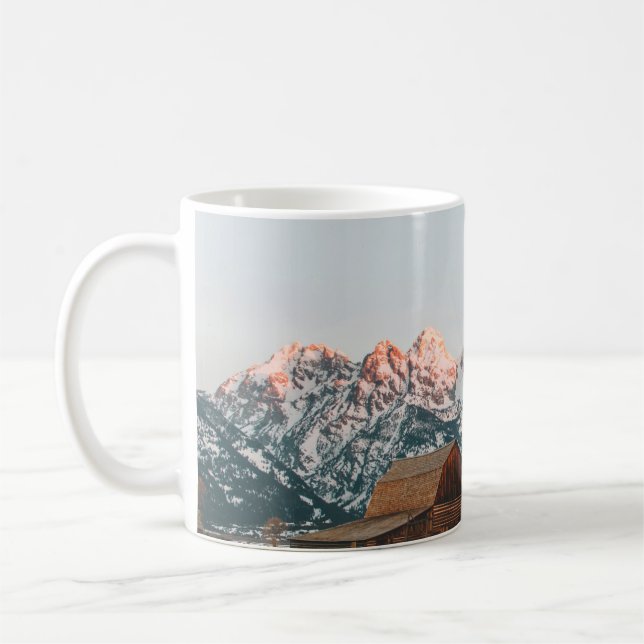 Caneca De Café Cabina Sunrise da Manhã no Parque Nacional de Gran (Esquerda)
