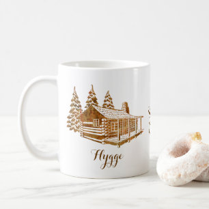 Caneca De Café Cabine de Log Cozy - Higge ou seu próprio texto