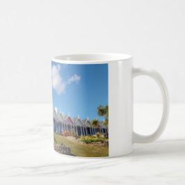 Caneca De Café Cabines de Praia Tradicionais Britânicas