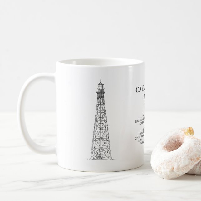 Caneca De Café Cabo Charles Lighthouse - Virgínia - BD (Com Donut)