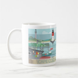 Caneca De Café Cabo Cod 11oz ou 15oz Mug