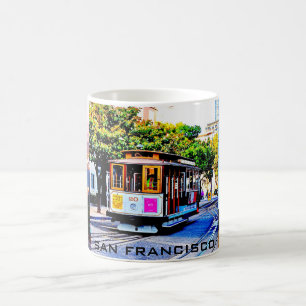 CANECA DE CAFÉ CABO SAN FRANCISCO CARRO SOUVENIR CAFÉ MUG