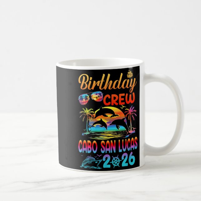 Caneca De Café Cabo San Lucas Birthday Trip Vacation 2026 Matchin (Direita)
