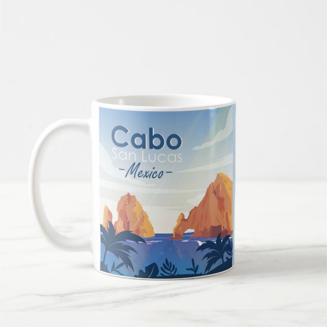 Caneca De Café Cabo San Lucas México (Esquerda)